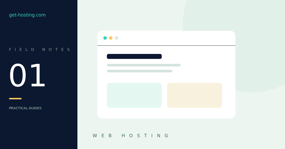 Webhosting kiezen voor een kleine onderneming