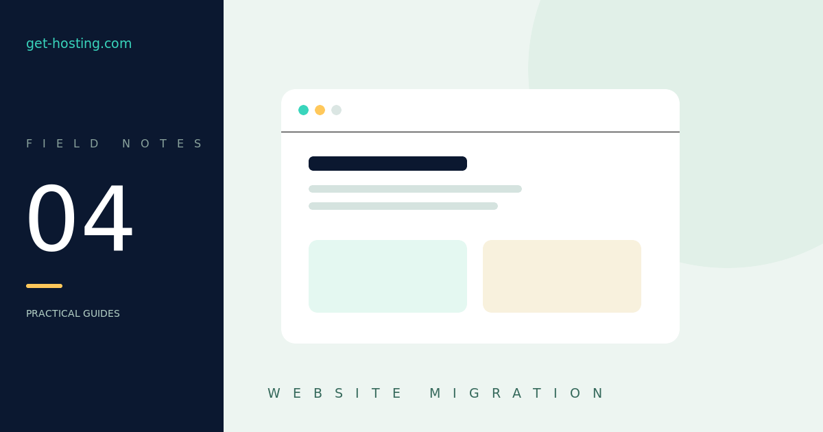 Checklist voor een websiteverhuis, inclusief e-mail en terugvalplan
