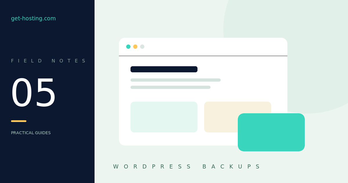 WordPress-back-ups: maak een herstelplan dat echt werkt